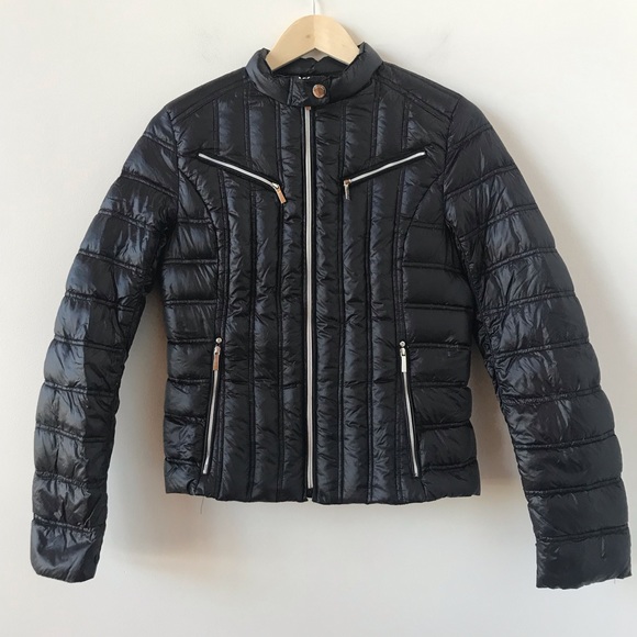Laundry By Shelli Segal Jackets & Blazers - Laundry black down filled moto jacket